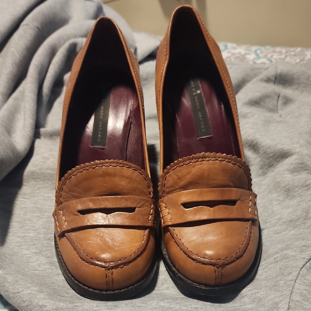 Brown Leather Women's Loafers